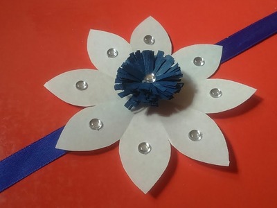 Easy paper rakhi for kids||How to make paper rakhi||Paper rakhi making ideas||Handmade paper rakhi