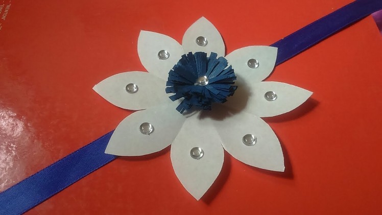Easy paper rakhi for kids||How to make paper rakhi||Paper rakhi making ideas||Handmade paper rakhi