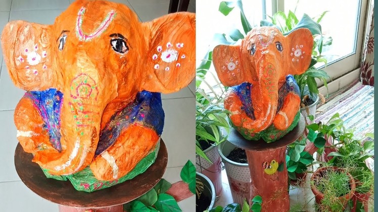 Eco-friendly ganapati making. How to make ganesha with paper.#ganesha.#ganapati.Ecofriendlyganesha