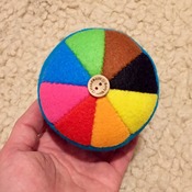 Felt Color Wheel Rainbow Pincushion 8 colours GIFT