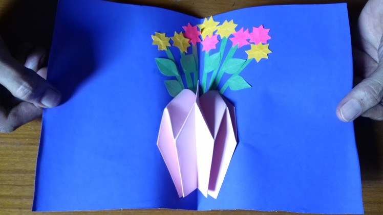 Flower Vase in Card - DIY Flower Vase Card