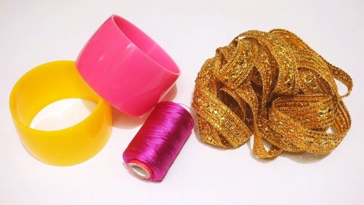 How To Make Silk Thread Bangles At Home | DIY | Latest Silk Thread Bangles making | uppunutihome