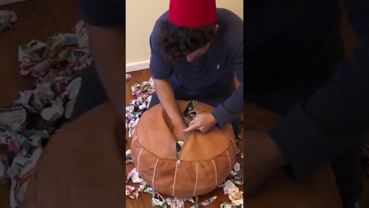 How to Stuff a Moroccan Pouf