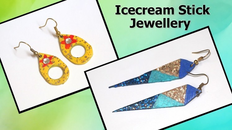 Icecream Stick Latest Crafts | Jewellery Making | Popsicle Stick Crafts | DIY Jewelry