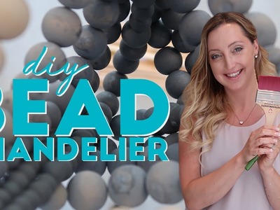 MAKE THIS STUNNING OMBRE DIY BEAD CHANDELIER