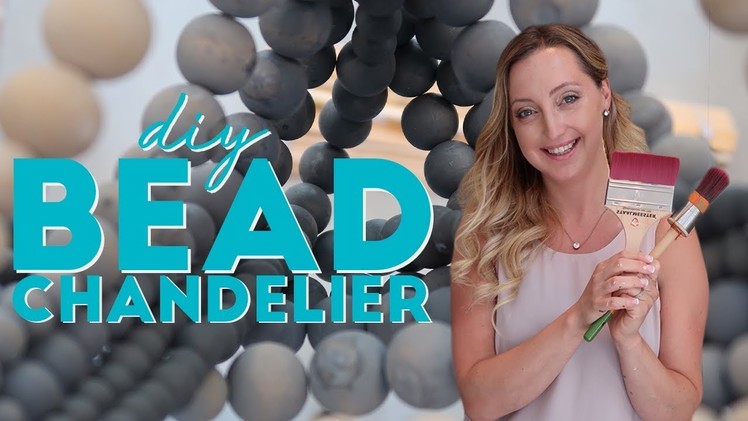 MAKE THIS STUNNING OMBRE DIY BEAD CHANDELIER