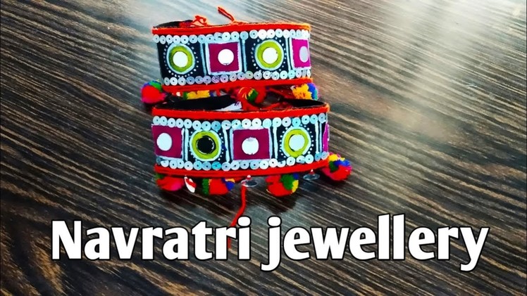 Navratri,DIY bajuband|navratri jewellery,pompom Jewellery,|Armlet| Vanki|how to make bajubad, Bangel