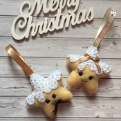Sugar / Chocolate Dipped Christmas Cookies Star Cookies