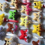 Sugar / Chocolate Dipped Christmas Cookies Star Cookies