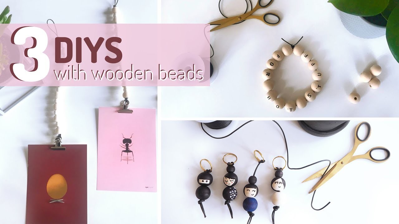 3 DIY's with wooden beads