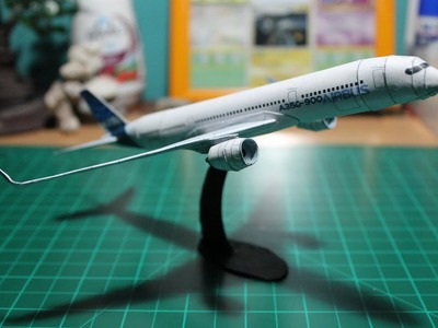 【ペーパークラフト】A350 WXB  Paper Model Build Time lapse