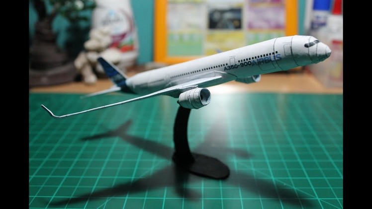 【ペーパークラフト】A350 WXB  Paper Model Build Time lapse