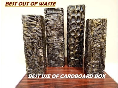 DIY || Best Out Of Waste || Recycled Cardboard Box For Table Top || Handmade Home decor Ideas