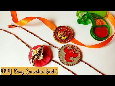 DIY easy Traditional Ganesha Rakhi #Designerrakhi #SchoolCompetitionCraft #rakhimaking #traditional