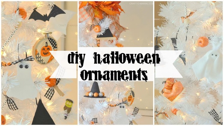 DIY Halloween Ornaments, Treat Bag Embellishments, Or use in a Garland