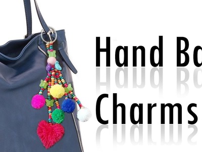 DIY | Hand Bag Charms | Pom Poms Bag Keychain | Trendy Woolen Charms Keychain !!! TRY IT