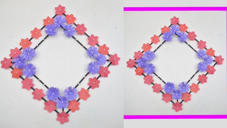 DIY Hanging Flower | Simple & Beautiful Wall Hanging | Simple Home Decor