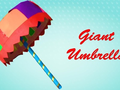 DIY: How To Make An Easy Real Size Paper Umbrella, Props For Preschool Kids | Origami Umbrella