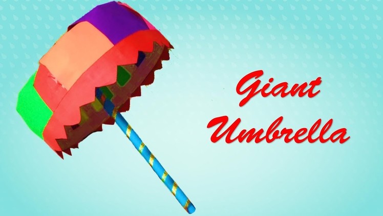 DIY: How To Make An Easy Real Size Paper Umbrella, Props For Preschool Kids | Origami Umbrella