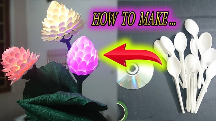DIY  Lotus Flower Lamp with Control Lights – Easy to make DIY – Paper Magic Top