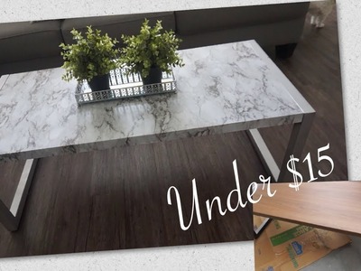 DIY marble coffee table for under $15
