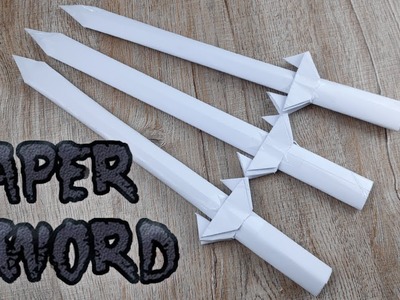 DIY Paper Toy Sword | How to Make A4 Paper Knife Weapons Tutorials | Origami Craft Kids