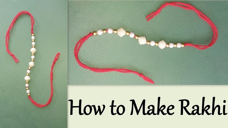 DIY Pearl & Beads Rakhi || How to make Rakhi at home