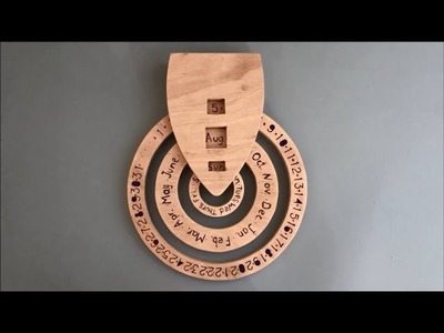 DIY Round Calendar from Wood