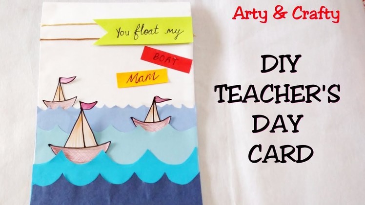 DIY Teacher's Appreciation Card.Easy Teachers Day Card Making Idea.Easy Gift Idea for Teachers