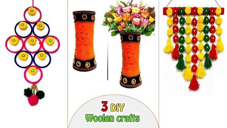 Easy DIY || Woolen craft Ideas || Beautiful homemade craft ideas || woolen thread crafts