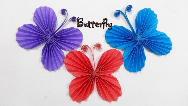 Easy Paper Butterfly Origami - Cute & Easy Butterfly, DIY Origami for Beginners || Craft Ideas #121.