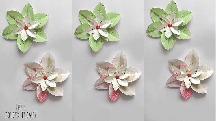 Folded Flowers | Flower Making | DIY | Mobile Version