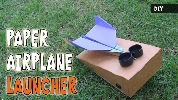 How to make a MOTORIZED PAPER AIRPLANE LAUNCHER | DIY Shooter