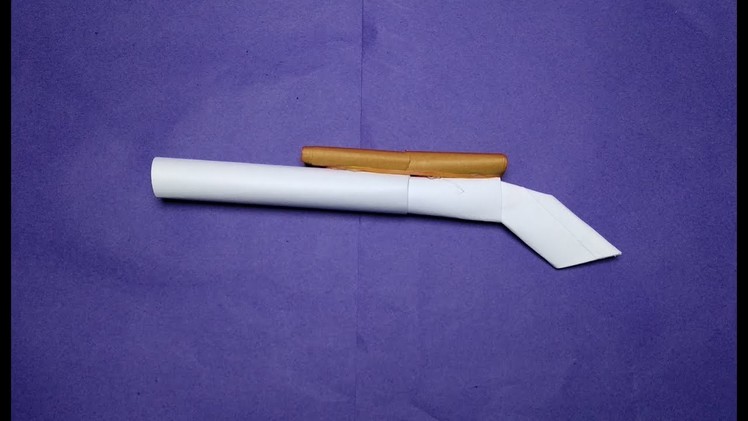 HOW TO MAKE A PAPER WEAPON THAT SHOOTS AND HURT EASY FOR KIDS