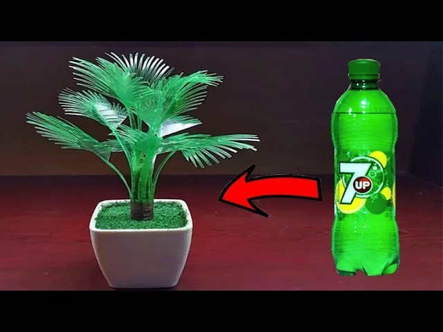 How to make artificial tree with plastic bottle_Plastic bottle craft_Plastic bottle artificial tree