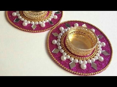 How to make candle holder from foam sheet|ganpati decorations| diy|how to make diya stand for diwali