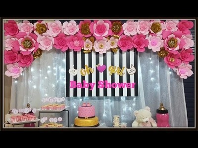 How to Make Flower Backdrop for Baby Shower