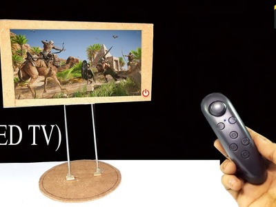 How to Make (Mini LED TV) From Cardboard At'Home DIY | THE Z