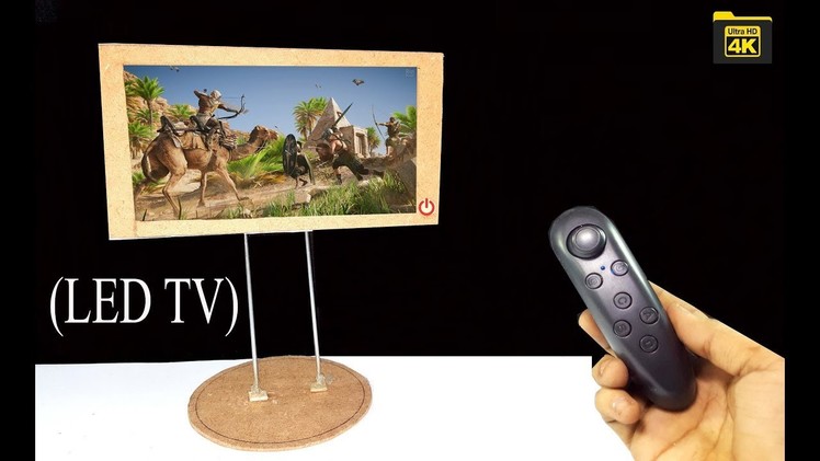 How to Make (Mini LED TV) From Cardboard At'Home DIY | THE Z