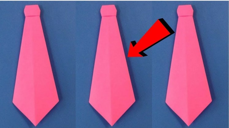 How to Make Neck ties for beginners | Craft Paper neck tie | Easy origami  | DIY-Paper Crafts