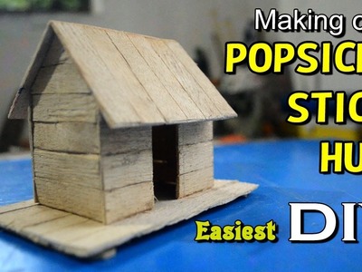 How to Make Popsicle Stick House for Kids | Easy & Simple Hut with ice cream stick