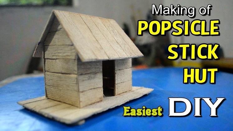 How to Make Popsicle Stick House for Kids | Easy & Simple Hut with ice cream stick