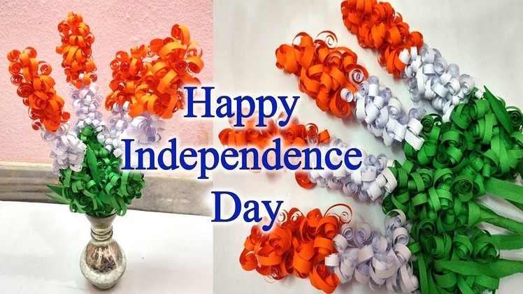 How to make tri color paper craft || tri color paper quilling   || Independence Day special . 