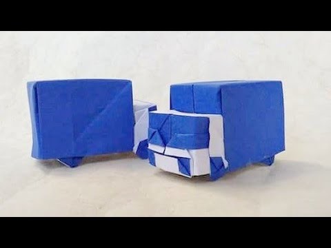 How to Make Truck from Paper (Truk.Lori.LKW.Vrachtauto.Camión.грузовик.トラック.شاحنة) (Hadi Tahir)