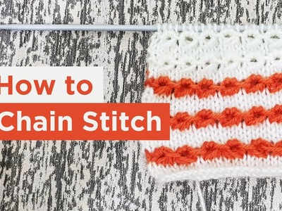 Knitting Pattern - Chain Stitch.Pecock Eye Stitch #HowToKnit #EasyKnitting