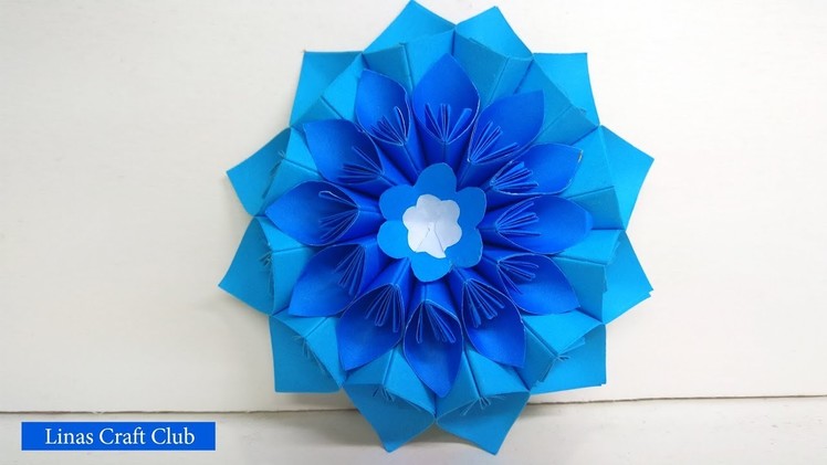 Kusudama Flower Ball  How to Make Kusudama Flower Bouquet  linascraftclub