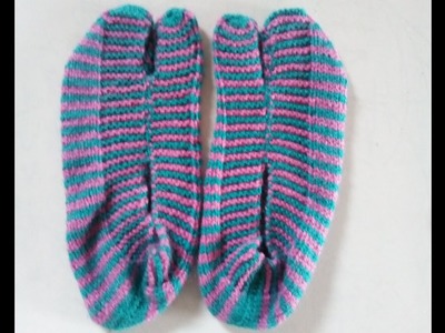 New Thumb,Toe Socks (Knitting) pattern| Easy Knitting Socks for Women |  | Using two needles |Hindi