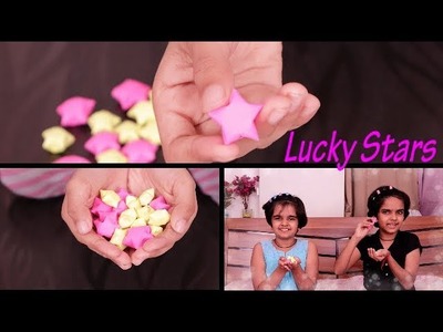 Origami star | DIY lucky star | how to make easy paper star | kids DIY || SaanveeKhushee