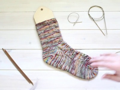 Sock Anatomy: learn to knit a sock