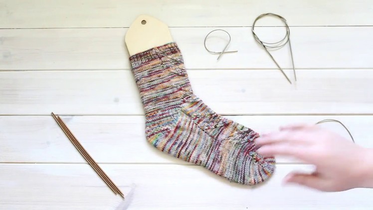 Sock Anatomy: learn to knit a sock